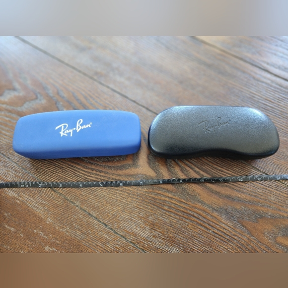 Ray-Ban Eyewear Glass Sunglass cases.  Black and Blue Children's sizes - Picture 4 of 5